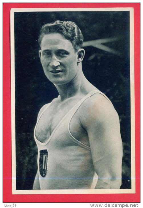 166786 / 1936 Summer Olympics  -  Rudolf Ismayr ( 1908 - 1998 )- Germany Weightlifting Gewichtheben Halterophilie - Halterofilia