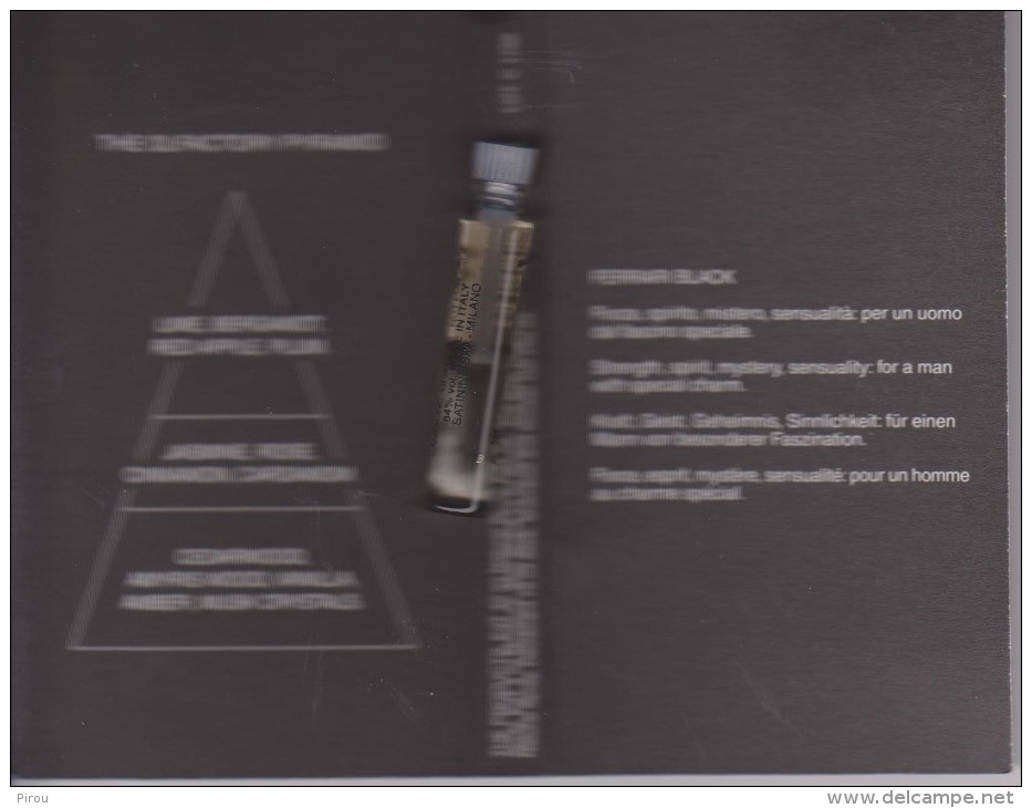 ECHANTILLON EAU DE TOILETTE FERRARI " BLACK " - Perfume Samples (testers)