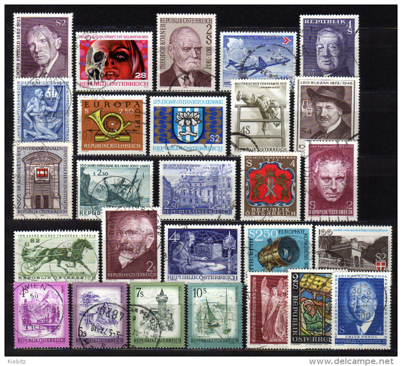 ÖSTERREICH 1973 - Kompletter Jahrgang Mit Freimarken - Gestempelt, Used - Años Completos