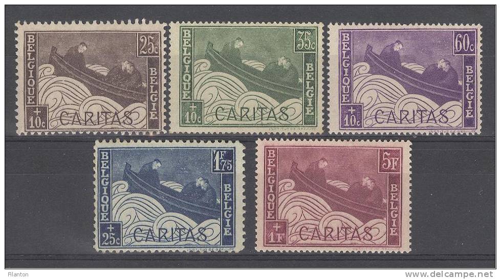 BELGIE - OBP Nr 249/253 - Bootje/Barquettes - MH* - Cote 8,00 € - Unused Stamps