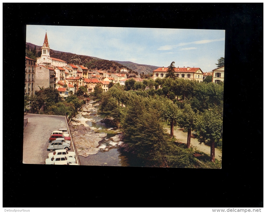 AMELIE LES BAINS Pyrénées Orientales 66110 : Le Mondony Et L'hôpital Militaire / Parking Auto Citroen 2CV - Autres & Non Classés