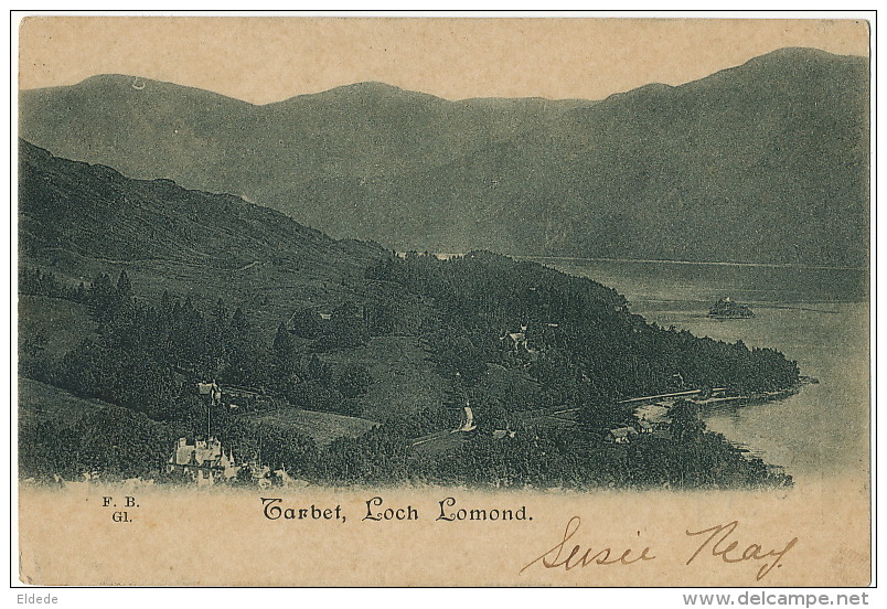 Tarbet , Loch Lomond FBG1  P. Used 1901 To Cadiz Spain - Argyllshire