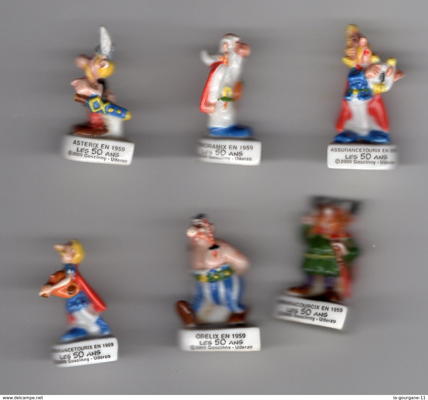 LOT 6 Fèves Brillantes ASTERIX & OBELIX 1959 -   Les 50 Ans En 2009 - Cartoons