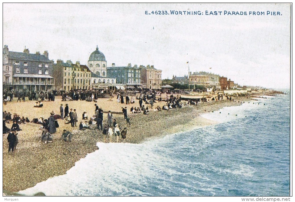 12263. Postal  WORTHING (Sussex) East Parade From Pier - Worthing