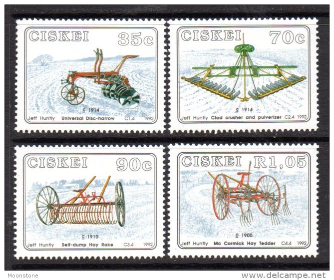 Ciskei 1992 Farm Implements Set Of 4, MNH - Ciskei