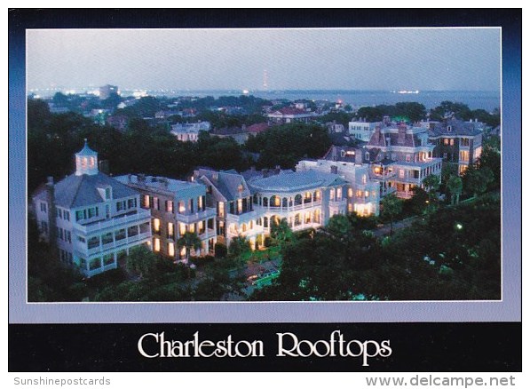 Charleston Rooftops At Night Charleston South Caroline - Charleston