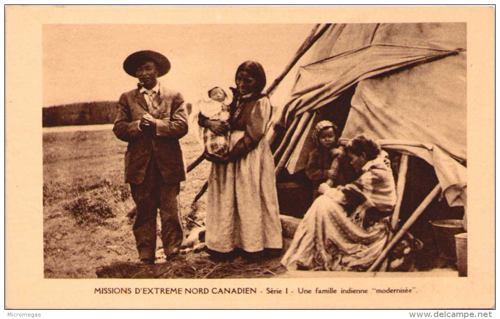 Missions D´Extrême-Nord Canadien - Série I - Une Famille Indienne "modernisée" - Autres & Non Classés