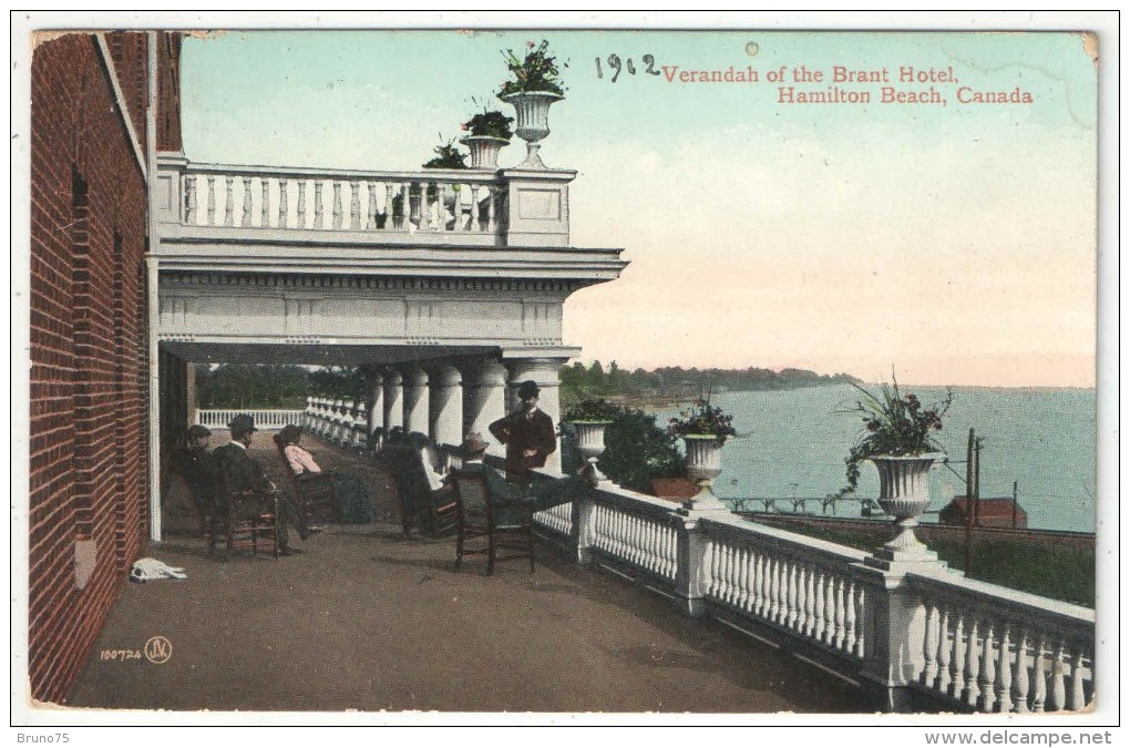 Verandah Of The Brant Hotel, Hamilton Beach - 1912 - Hamilton