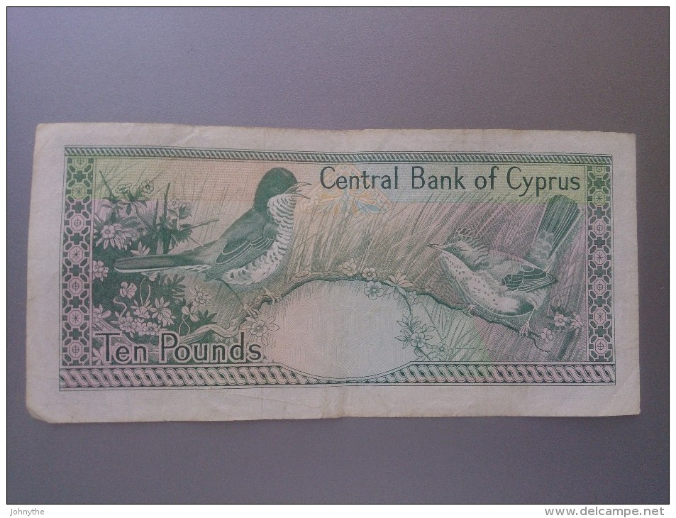 Cyprus 1990 10 Pounds - Chypre