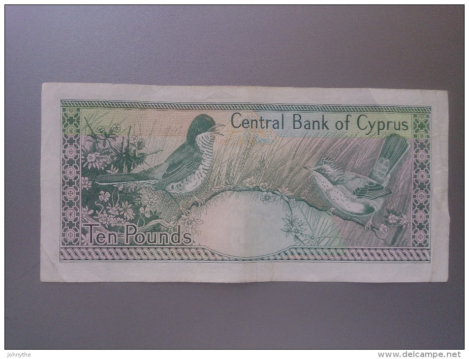 Cyprus 1990 10 Pounds - Chypre