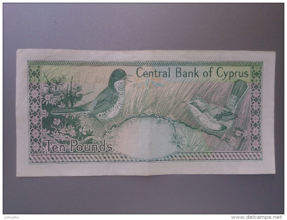 Cyprus 1990 10 Pounds - Chipre