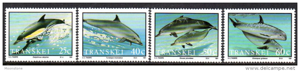 Transkei 1991 Dolphins Set Of 4, MNH - Transkei