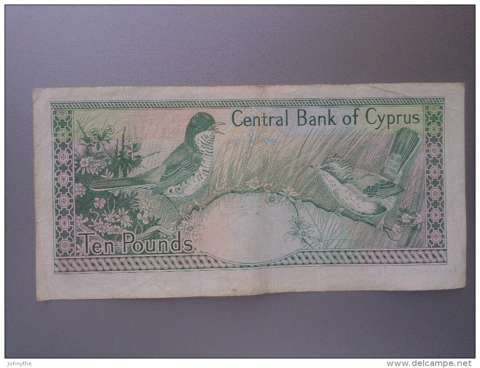Cyprus 1989 10 Pounds - Chypre