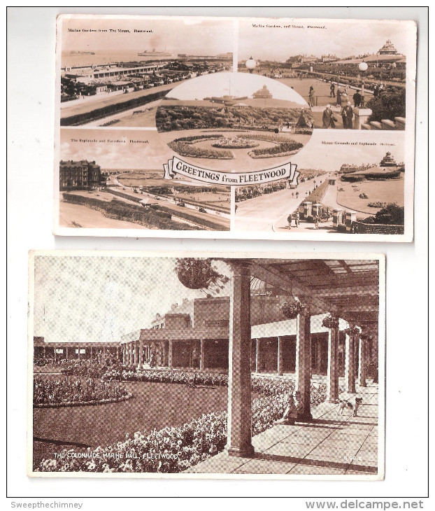 TWO RP FLEETWOOD POSTCARDS - Autres & Non Classés