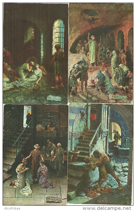 Italie CPA Theatre Fantaisies Quo Vadis Mastroianni Lot 16 Cartes Etat Neuf - Autres & Non Classés