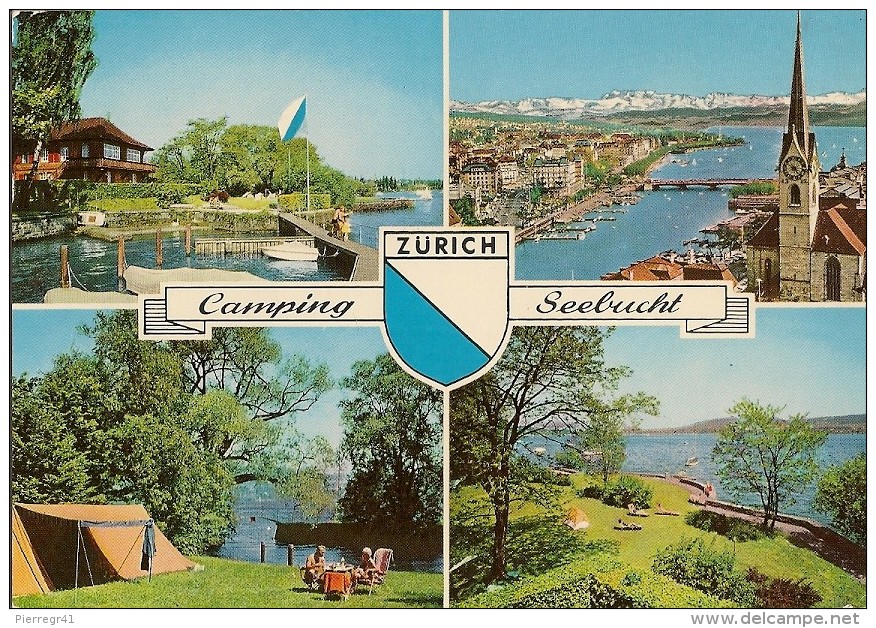 CPA-1970-SUISSE-ZURICH-CAMPING SEEBUCHT-MULTIVUES-TBE - Zürich