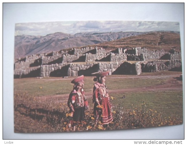 Peru Cuzco  Nice Ladies Sacsayhuaman - Peru