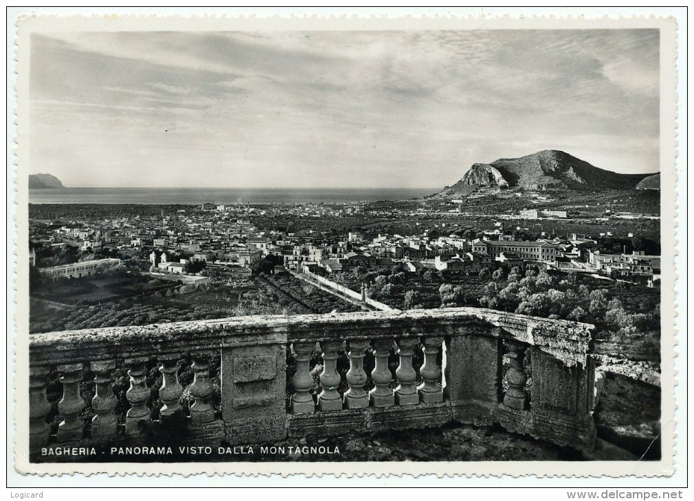 BAGHERIA ( PA) PANORAMA VISTO DALLA MONTAGNOLA 1954 - Bagheria