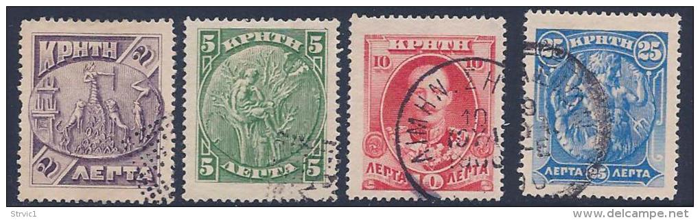 Crete, Scott # 74-6,78 Used Various Subjects, 1905 - Crete