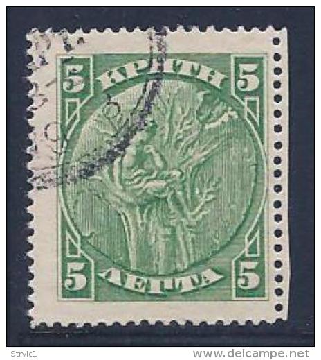 Crete, Scott # 75 Used Cortyna Coin, 1905 - Crete