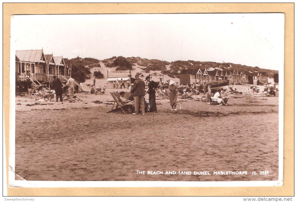 RP Sand Dunes Mablethorpe & BEACH  Old Pc Used 1944 Mablethorpe Lincolnshire - Altri & Non Classificati