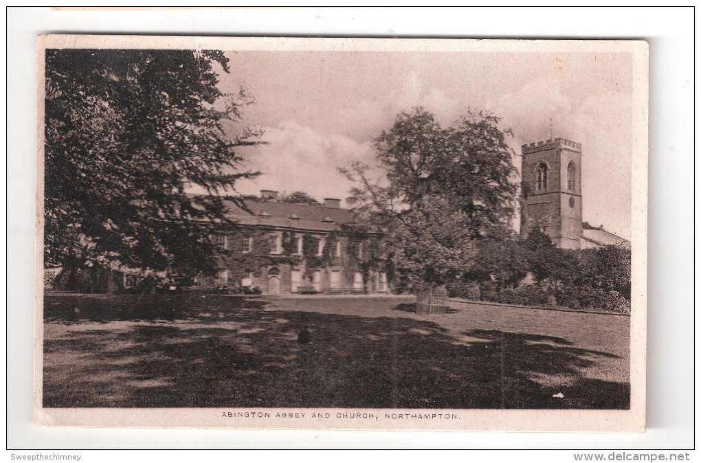 Abington Church & Abbey REAL PHOTO NORTHAMPTON E HALL  2 BLACK LION HILL NORTHAMPTON - Northamptonshire