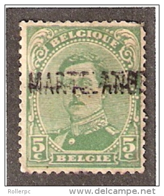 011609 Sc 111 BELGIUM - MARTELANGE -  [POST WW I FORTUNE - LINE NAME CANCEL] - Linear Postmarks