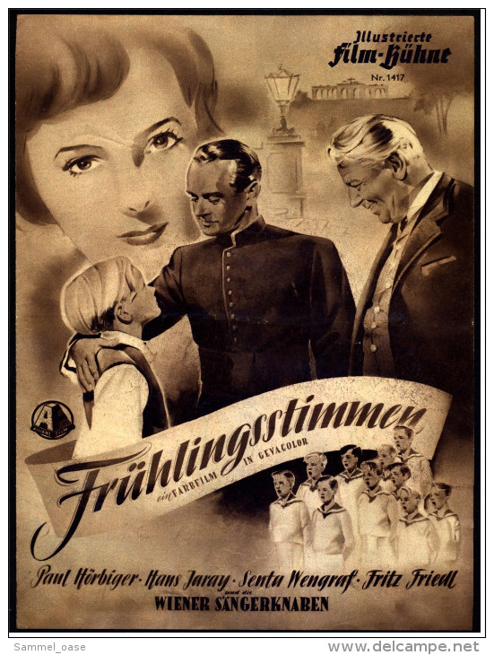 Illustrierte Film-Bühne  -  "Frühlingsstimmen" -  Mit Paul Hörbiger  -  Filmprogramm Nr. 1417 Von Ca. 1951 - Revistas