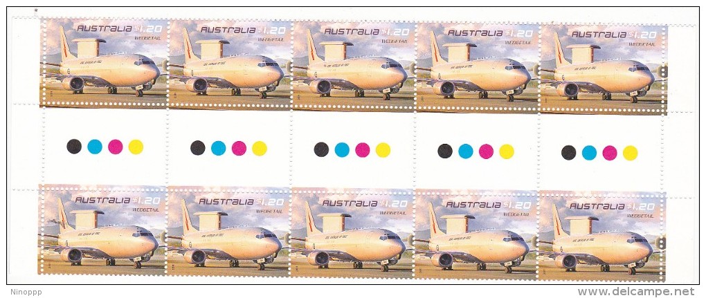 Australia 2011 Air Force Aviation,Wedgetai, Gutter Strip MNH - Mint Stamps