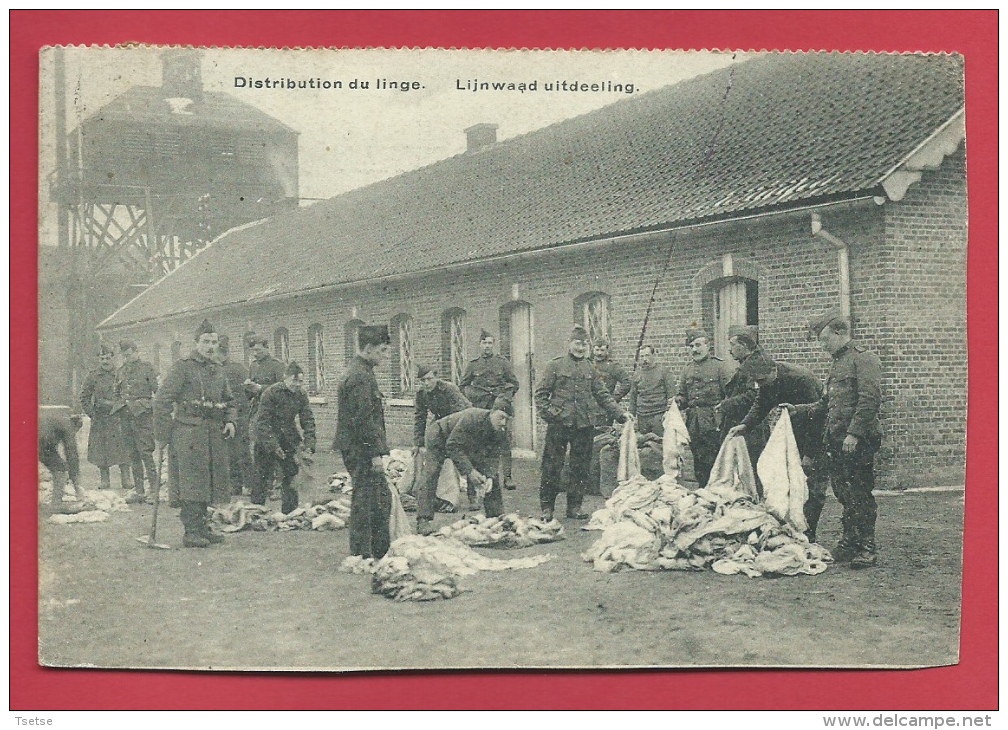 Leopoldsburg -Kamp Van Beverloo - Distribution De Linge /Lijnwaad Uitdeeling - 1920 ( Verso Zien ) - Leopoldsburg (Kamp Van Beverloo)