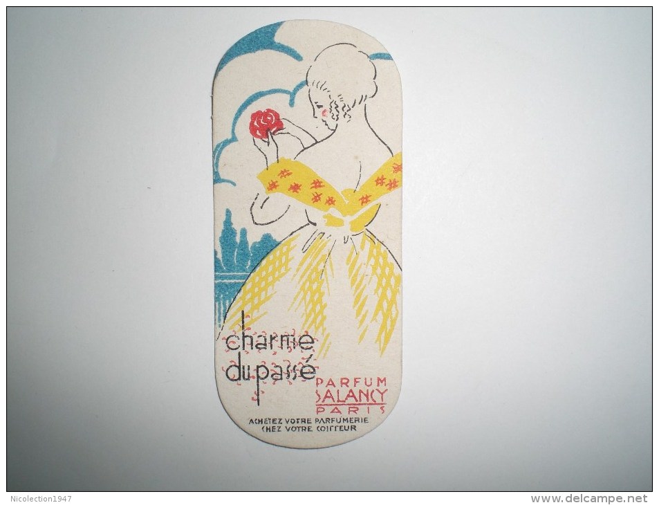 Carte Parfumée  SALANCY  PARIS  Charme Du Passé (Maison JEAN Coiffeur à VIERZON-VLLAGES  CHER) - Autres & Non Classés