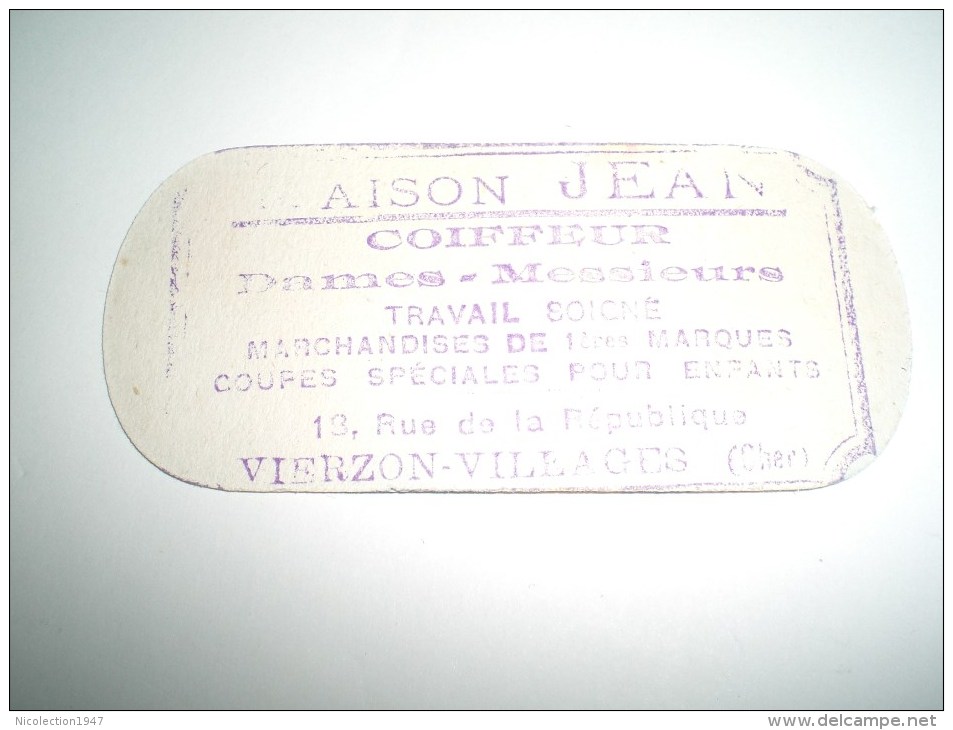 Carte Parfumée  SALANCY  PARIS  Charme Du Passé (Maison JEAN Coiffeur à VIERZON-VLLAGES  CHER) - Autres & Non Classés