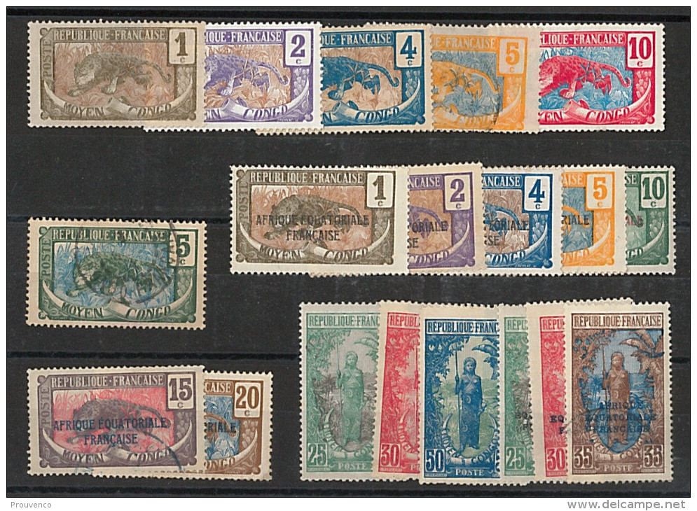 CONGO  YT 48 A 52 -67-69-70-71+ 72 A 81    PETIT LOT  NEUFS *  ET OBLIT. TB - Unused Stamps
