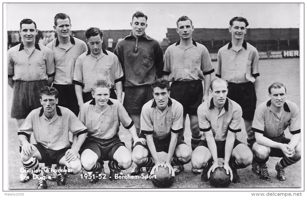 BERCHEM  ( 2600) BERCHEM SPORT  1 ère Division 1951- 52 - Calcio