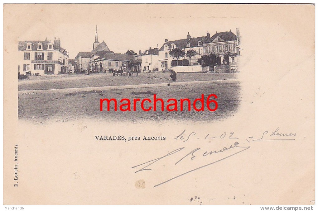 Loire Atlantique Varades Place Et Hotel De France Editeur Loncin - Varades