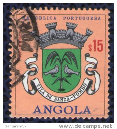 Angola 1963 Oblitéré Rond Used Blason Ville Vila De Sanza Pombo - Angola