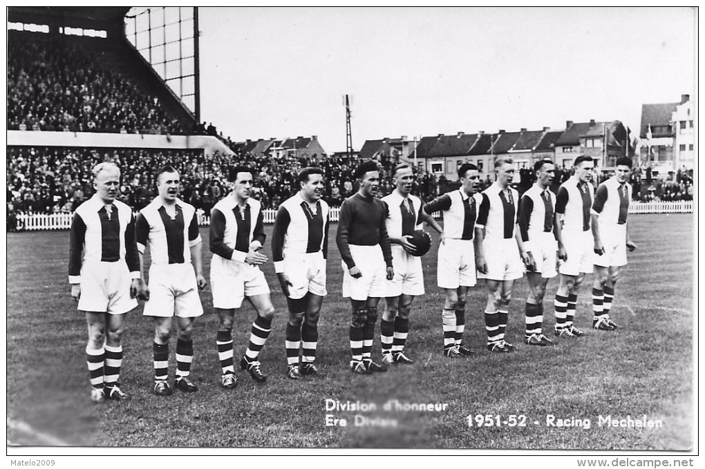 MECHELEN (2800) Racing 1ère Division 1951-52 - Calcio