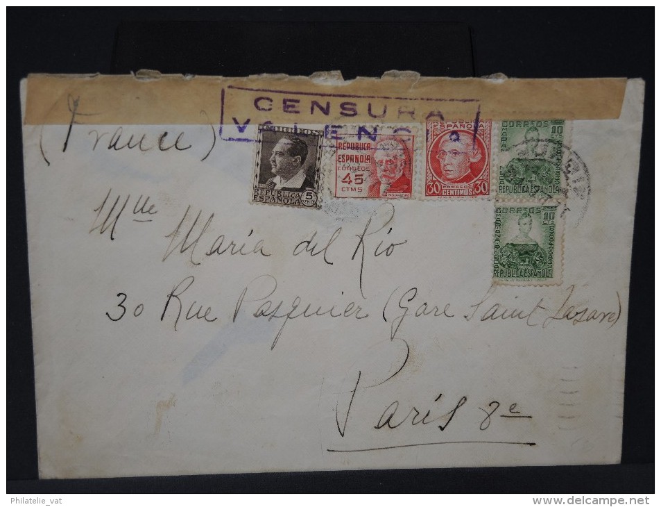 ESPAGNE - Lettre Censurée - Guerre Républicaine - Détaillons Collection - Lot N° 5445 - Marcas De Censura Republicana