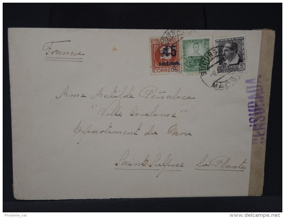 ESPAGNE - Lettre Censurée - Guerre Républicaine - Détaillons Collection -- Lot N° 5447 - Marcas De Censura Republicana