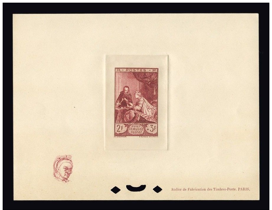 FRANCE EPREUVE DE LUXE N° 753 Musée Postal. Neuve Sans Gomme. Petit Format Avec Remarque. Cote Yvert 400 €. TTB - Prove Di Lusso