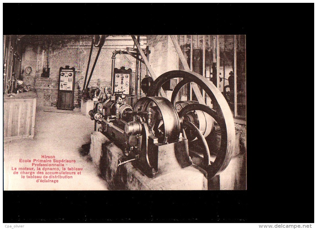 02 HIRSON Ecole Primaire Supérieure Professionnelle, Moteur Electrique, Dynamo, Eclairage, Ed Breger, 192? - Hirson