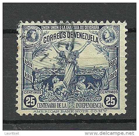 VENEZUELA 1910 Michel 86 Unabhängigkeit O - Venezuela