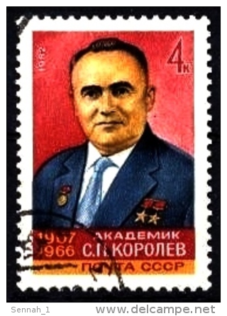 Sowjetunion / Russia: 'Sergei Pavlovich Korolev - Space Pioneer, 1982', Mi. 5139; Yv. 4872; Sc. 5011 Oo - UdSSR