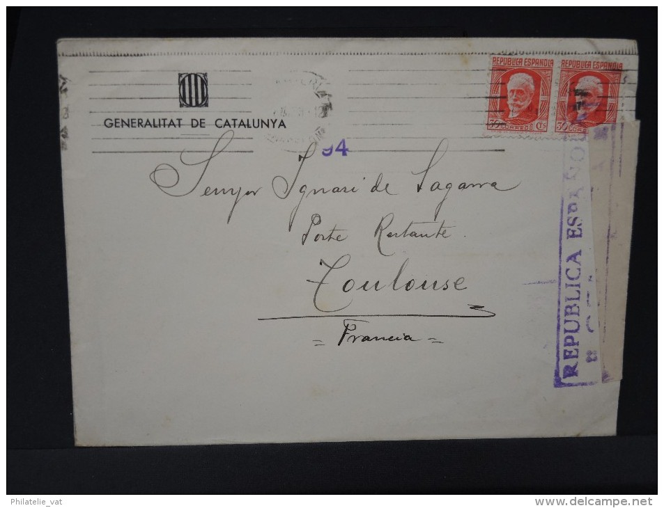 ESPAGNE - Lettre Censurée - Guerre Républicaine - Détaillons Collection - Lot N° 5449 - Marques De Censures Républicaines