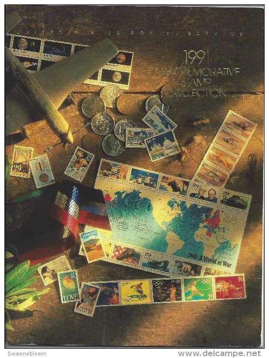 U.S.-1991 Commemorative Stamp Collection. United States Postal Service.  Zegels**. Amerika. 4 Scans. - Amerika (Varia)