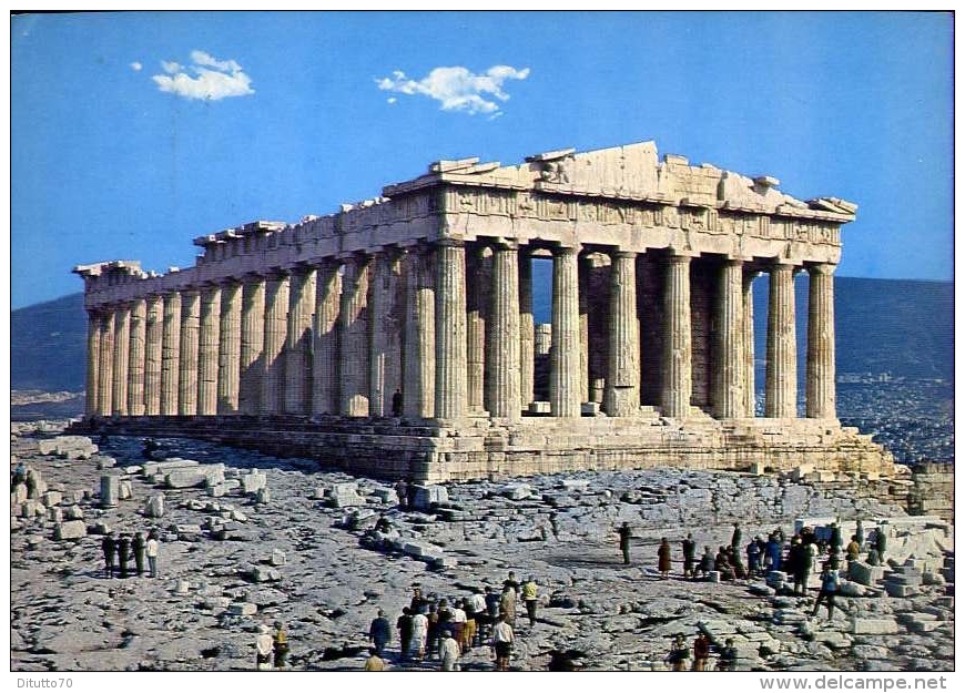 Atene - Der Parthenon - Formato Grande Viaggiata - Grecia