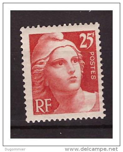 FRANCE 729 Marianne De Gandon 25f Orange Neuf* - Unused Stamps