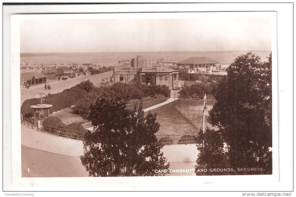 The Dansant & NO Pier Skegness Lincolnshire Real Photograph Postcard - Otros & Sin Clasificación