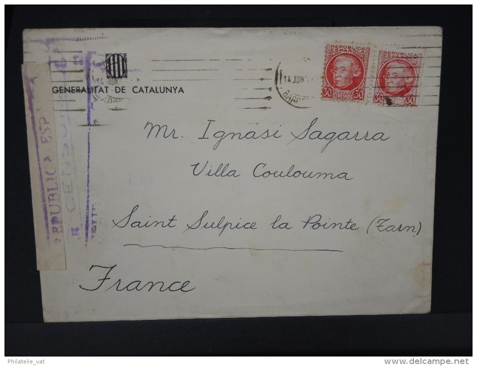 ESPAGNE - Lettre Censurée - Guerre Républicaine - Détaillons Collection - Lot N° 5456 - Marques De Censures Républicaines