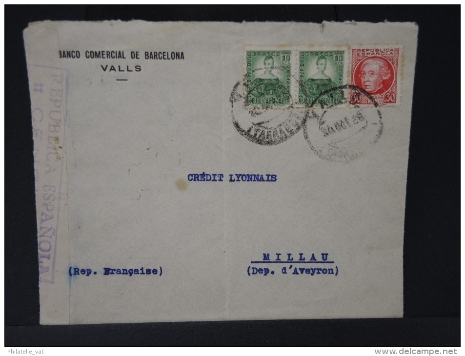 ESPAGNE - Lettre Censurée - Guerre Républicaine - Détaillons Collection - Lot N° 5462 - Marques De Censures Républicaines